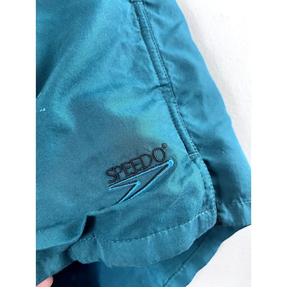 Men's Vintage Blue Speedo Swim Trunks M